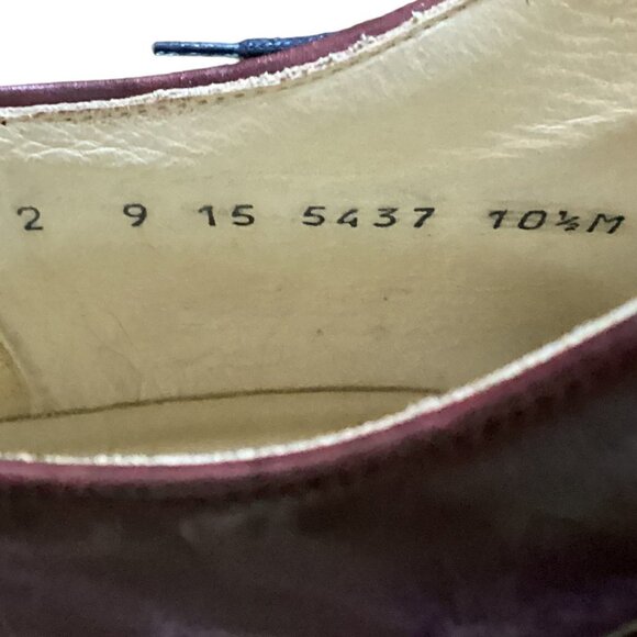 Johnston & Murphy Cellini Lace-Up Leather Oxford Mens Sz 10-1/2M Cordovan #260D - Picture 7 of 11